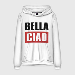 Толстовка-худи мужская Bella Ciao, цвет: 3D-белый