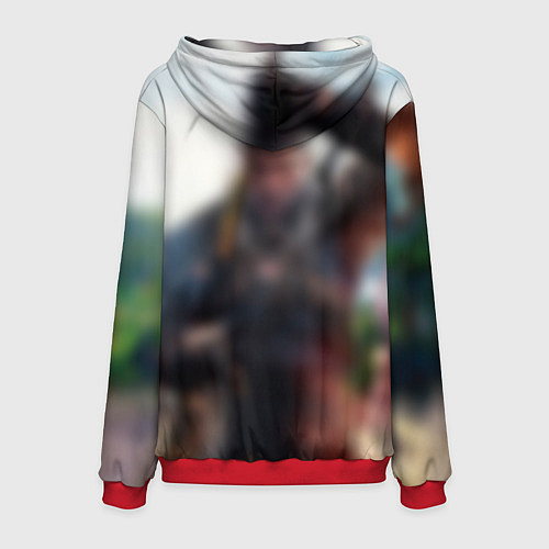 Мужская толстовка The Witcher / 3D-Красный – фото 2