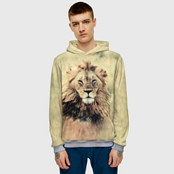 Толстовка-худи мужская Lion King, цвет: 3D-меланж — фото 2