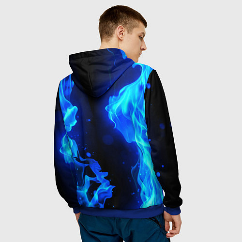 Мужская толстовка MINECRAFT / 3D-Синий – фото 4