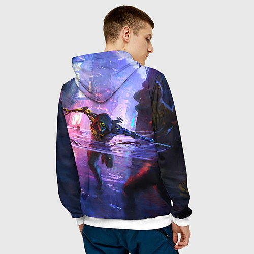 Мужская толстовка Ghostrunner / 3D-Белый – фото 4