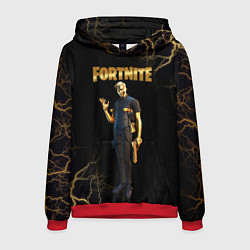 Толстовка-худи мужская Gold Midas Fortnite 2, цвет: 3D-красный