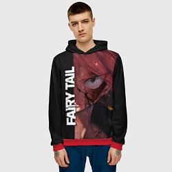 Толстовка-худи мужская FAIRY TAIL ХВОСТ ФЕИ, цвет: 3D-красный — фото 2