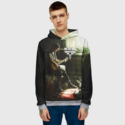 Толстовка-худи мужская The last of us part 2 tlou2, цвет: 3D-меланж — фото 2