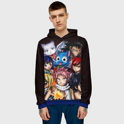 Толстовка-худи мужская FAIRY TAIL ХВОСТ ФЕИ, цвет: 3D-синий — фото 2