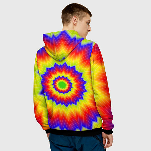 Мужская толстовка Tie-Dye / 3D-Черный – фото 4