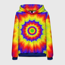 Толстовка-худи мужская Tie-Dye, цвет: 3D-синий