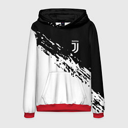 Толстовка-худи мужская JUVENTUS, цвет: 3D-красный