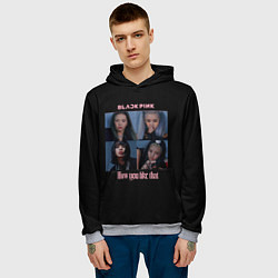 Толстовка-худи мужская BLACKPINK, цвет: 3D-меланж — фото 2