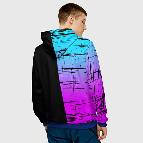 Мужская толстовка FORTNITE MARSHMELLO / 3D-Синий – фото 4