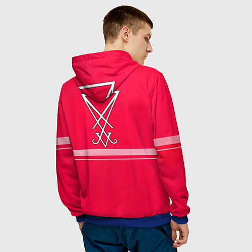 Мужская толстовка HELLTAKER / 3D-Синий – фото 4