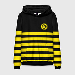 Толстовка-худи мужская BORUSSIA, цвет: 3D-черный