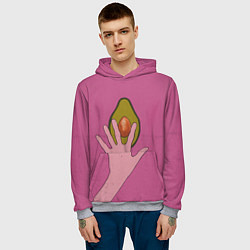 Толстовка-худи мужская Avocado, цвет: 3D-меланж — фото 2
