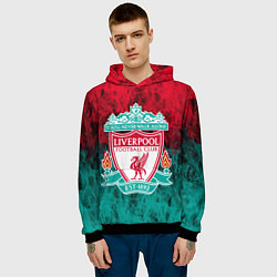 Толстовка-худи мужская LIVERPOOL, цвет: 3D-черный — фото 2