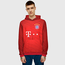 Толстовка-худи мужская BAYERN MUNCHEN, цвет: 3D-красный — фото 2