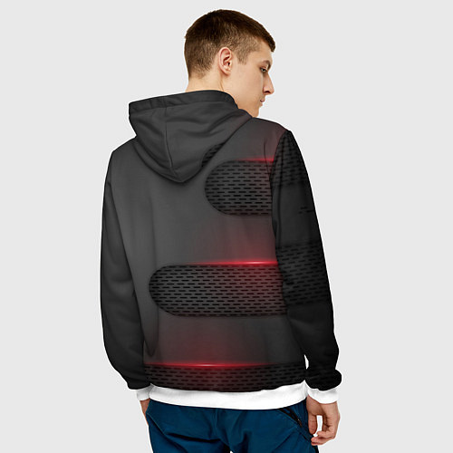 Мужская толстовка HONDA / 3D-Белый – фото 4