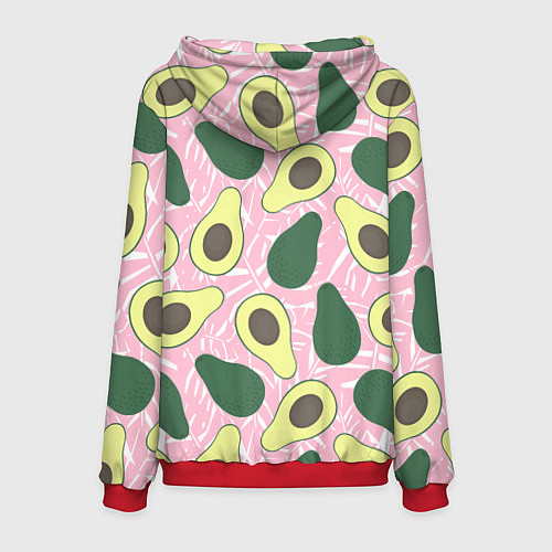 Мужская толстовка Avocado / 3D-Красный – фото 2