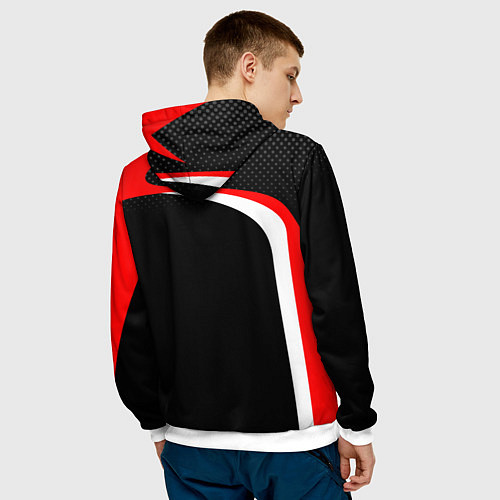 Мужская толстовка EVO Racer uniform / 3D-Белый – фото 4