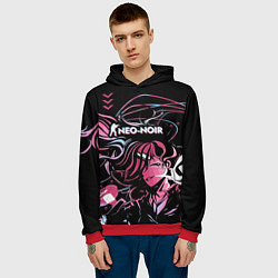 Толстовка-худи мужская Cs:go Neo-Noir cuberpunk Style киберпанк, цвет: 3D-красный — фото 2