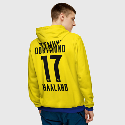 Мужская толстовка HAALAND Borussia Dortmund / 3D-Синий – фото 4