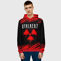 Толстовка-худи мужская STALKER 2 СТАЛКЕР 2, цвет: 3D-красный — фото 2