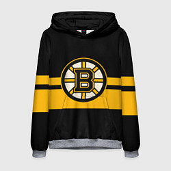 Толстовка-худи мужская BOSTON BRUINS NHL, цвет: 3D-меланж