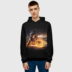 Толстовка-худи мужская Fire racer, цвет: 3D-черный — фото 2