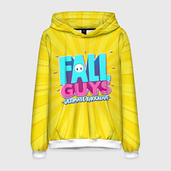 Толстовка-худи мужская Fall Guys, цвет: 3D-белый