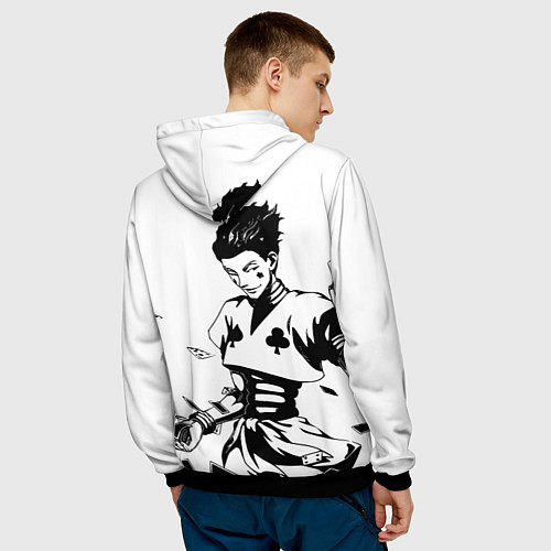 Мужская толстовка Hunter x Hunter, Hisoka / 3D-Черный – фото 4