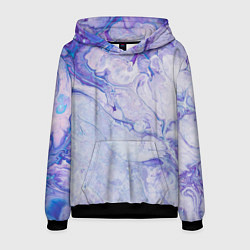 Мужская толстовка Разводы сиреневой краской