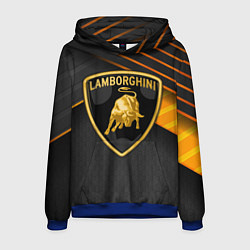 Толстовка-худи мужская Lamborghini, цвет: 3D-синий