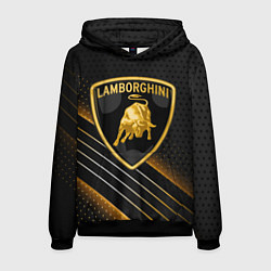 Толстовка-худи мужская Lamborghini, цвет: 3D-черный