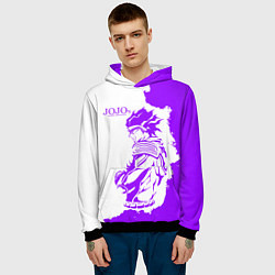Толстовка-худи мужская JoJo Bizarre Adventure, цвет: 3D-черный — фото 2