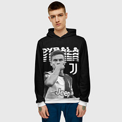 Толстовка-худи мужская Paulo Dybala, цвет: 3D-белый — фото 2