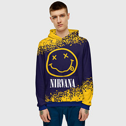 Толстовка-худи мужская NIRVANA НИРВАНА, цвет: 3D-синий — фото 2