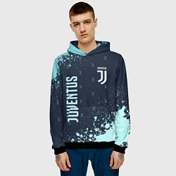 Толстовка-худи мужская JUVENTUS ЮВЕНТУС, цвет: 3D-черный — фото 2