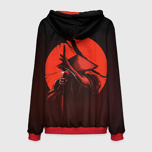 Мужская толстовка Ghost of Tsushima / 3D-Красный – фото 2