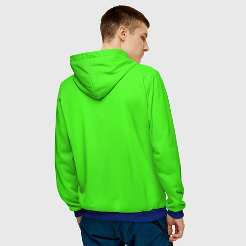 Мужская толстовка Toxic / 3D-Синий – фото 4