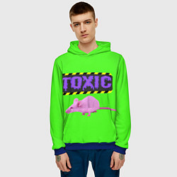 Толстовка-худи мужская Toxic, цвет: 3D-синий — фото 2