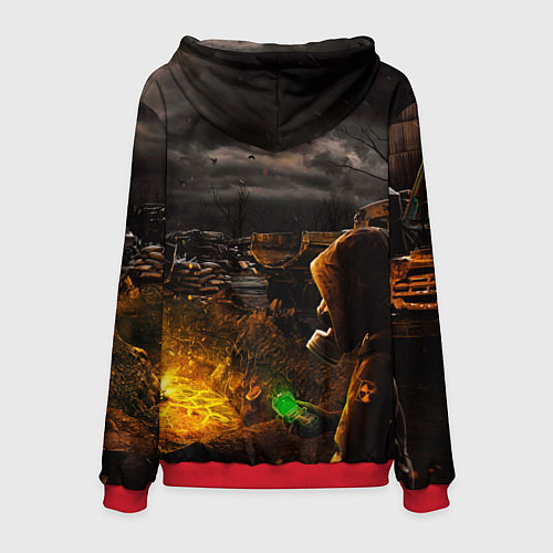 Мужская толстовка Stalker 2 / 3D-Красный – фото 2