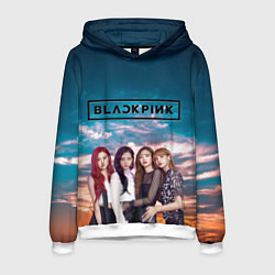 Толстовка-худи мужская BlackPink, цвет: 3D-белый