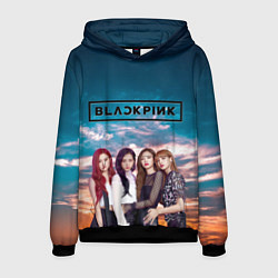 Толстовка-худи мужская BlackPink, цвет: 3D-черный