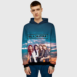 Толстовка-худи мужская BlackPink, цвет: 3D-черный — фото 2