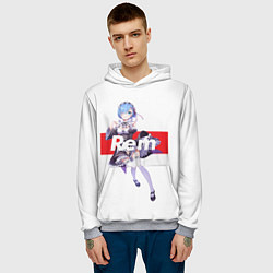 Толстовка-худи мужская Re:Zero, цвет: 3D-меланж — фото 2