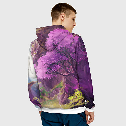 Мужская толстовка Ghost of Tsushima / 3D-Белый – фото 4