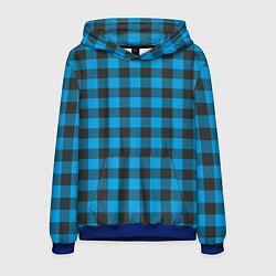 Мужская толстовка Голубая клетка