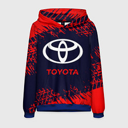 Толстовка-худи мужская TOYOTA ТОЙОТА, цвет: 3D-синий