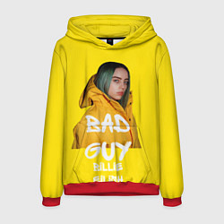 Толстовка-худи мужская Billie Eilish Билли Айлиш, цвет: 3D-красный