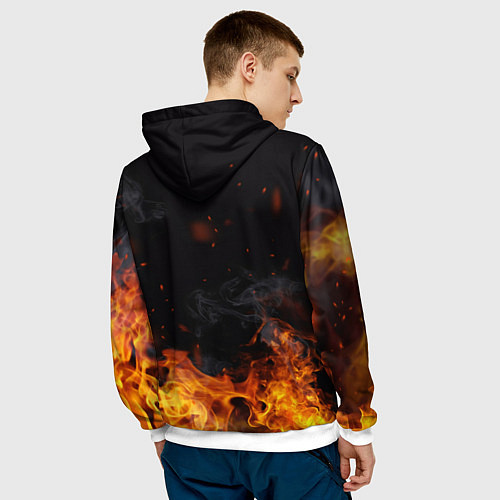 Мужская толстовка LAMBORGHINI / 3D-Белый – фото 4