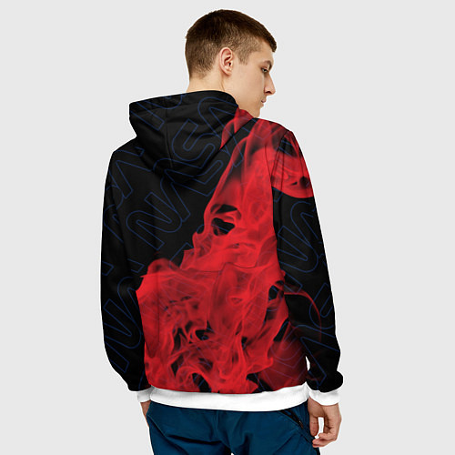 Мужская толстовка NASA НАСА / 3D-Белый – фото 4